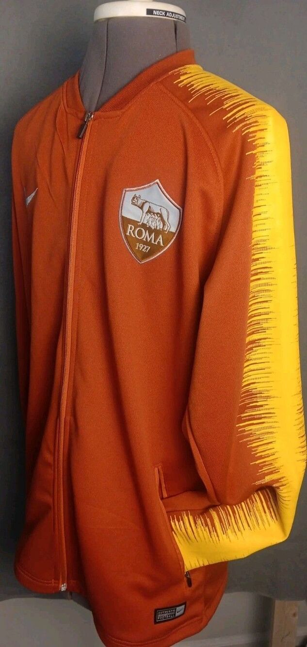 ROMA 2018 2019 Training Football Soccer Jacket Nike Sz L